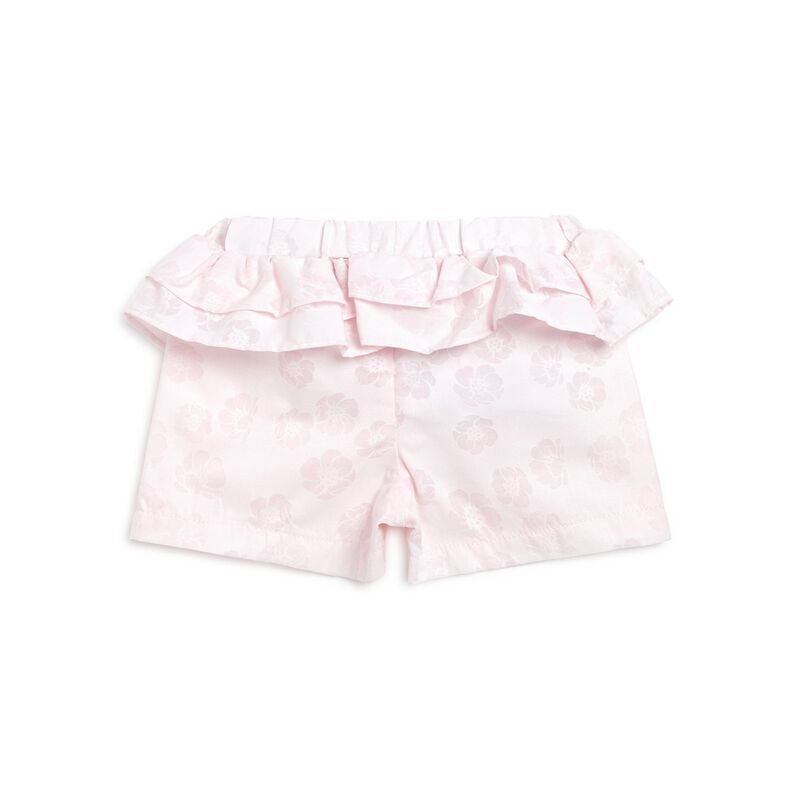 Girls Light Pink Short Woven Trousers image number null